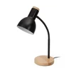 Stona lampa MARMA 1xE27/40W/230V crna/kaučukovo drvo