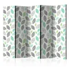 artgeist Paravan Patterned Leaves I, 5-Delni, Dvostranski