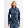 Jeans jakna Guess ANNALISE mornarsko modra barva, W5YN49 D5QP4
