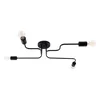Sollux SL.1446 - Plafonski luster VECTOR 4xE27/15W/230V crna
