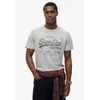 Superdry unisex. M1012216A Heritage majica sproščenega kroja sive barve (XL), Priložnostno, Siva, Bombaž, Kratek rokav