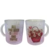 Skodelica Love & Coffee – cvetlični motiv