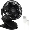 RUHHY bežični ventilator s kopčom 1200 mAh – USB-C stolni ventilator 3u1