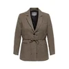 ONLY Carmakoma Blazer CARNELLA kapučino/temno rjava/bela