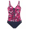 PETITE FLEUR Enodelne kopalke temno modra/roza/bela