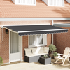 Okvir tende Antracit 400 x 200 cm Poliester s PU premazom