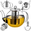 KADAX 800 ml stekleni vrč z infuzorjem, odporen na visoke temperature