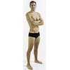 Mens swimsuit finis aquashort solid black 28