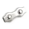 10 x SEILKLEMME DUPLEX EDELSTAHL 2mm Drahtseil Klemmen VA Klemme Niro Nirosta V4Aklemme Stahlseil Seil Draht Stahl Drahtseil Klemmen VA Klemme Niro Nirosta V4A