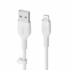 BELKIN BOOST CHARGE Flex Silicone cable USB-A to Lightning - 3M - White (CAA008bt3MWH)