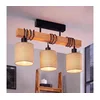 BRILAGI - Plafonski luster NUBILA 3xE27/60W/230V borovina/svetlo braon