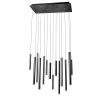 Redo 01-2056 - LED luster na lanku MADISON 14xLED/4W/230V crni