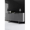 HANAH HOME Komoda Luxe Anthracite Silver