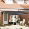 Okvir tende Antracit 400 × 300 cm Poliester s PU premazom