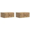 Noćni ormar s ladicama 2 pcs Hrast artisan 49 x 34,5 x 20 cm