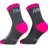 Nogavice Dynafit TRAIL MID SK, cinder/pink glo (EU 43-46)