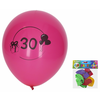 Balon 30 cm - set 5 kom, s številko 30