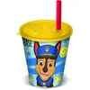 Tačke na patrulji: plastični lonček Joy – 285 ml, s slamico, moder