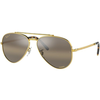 Ray-Ban New Aviator RB3625 9196G5 Polarized L (62) Zlata/Rjava