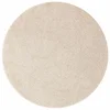 Vidaxl Antiskluzna Shaggy Preproga krema 120 x 120 cm PP