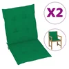 Jastuci za vrtne stolice 2 kom zeleni 100x50x3 cm od tkanine