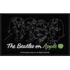 The Beatles On Apple (White on Black) Našitek za šivanje 100 x 50 mm