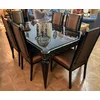 Casa Padrino luxury baroque dining table black/gold - Extendable solid wood dining room table - Luxury dining room furniture in baroque style - Baroque furniture - Noble & magnificent