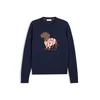 TOMMY HILFIGER Pulover mornarska/brokat/rdeča/bela