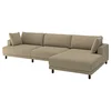 UPPAKRA Modularna sofa s 4,5 sedišta, s lenjivcem, desno/Johanneshov smeđebež