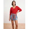 Dilvin Pulover Pullover rdeča