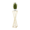 Stalak za cveće LOFT 100x24 cm zlatna/bela