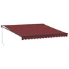 Tenda na ručno uvlačenje bordo 400 x 300 cm
