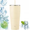 Zojirushi Termo vrček s slamico za hladne pijače SX-HA89H-CM 890ml bež