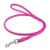 WAUDOG Okrogel standardni roza usnjen pasji povodec 122cm crazypaws.eu 10 mm