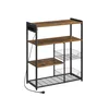 Songmics Kuhinjska polica 35x80x93.5 cm rjava