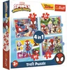 Trefl Puzzle Spidey in njegovi neverjetni prijatelji 4v1