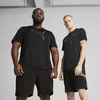 Mens Puma TAD ESSENTIALS Heather Cat T-Shirt, Black, Size L, Clothing