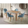 Hanah Home Trpezarijski sto Asos-2971, 140x75x80, Beli