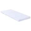 Vidaxl Raztegljiva pena vzmetnica 80 x 200 cm Bela