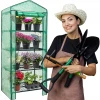 springos MINI VRTNI RASTLINJAK za BALKON BALKONSKA polica FOLIJA 4 POLICE 160x70x50, (21632304)