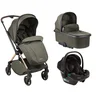 Kikka Boo Kolica Lanah 3in1 set sa auto sedištem I-Prime I-size i tvrdom korpom Army Green
