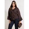 Trendyol Curve Ženska bluza Tbbss26Af00056, Braon