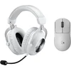 Logitech G brezžični komplet igralne miške Pro X Superlight 2 in slušalk Pro X 2 Lightspeed bele barve