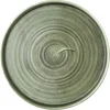 CHURCHILL Stonecast Burnished Green plitev krožnik z dvignjenim robom, premer: 260 mm (6 kos)