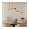 Eglo 390507 - LED prigušiva luster na sajli ESTRELLA LED/30W/230V mesing + daljinski upravljač