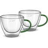 Lamart LT9115 2-delni set kozarcev za kapučinoVaso, 190 ml, zeleni