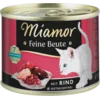 MIAMOR Vlažna hrana za mačke Feine beute govedina 185g