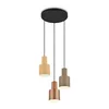 Trio Lighting Agudo viseča svetilka, večbarvna, 3-svetlobna, rondel - Dnevna soba / jedilnica - Sodobni - kavno rjava, bež, taupe, črna mat, bela - Kovina