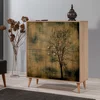 Hanah Home Komoda Multilux 95x111x36cm Hrast
