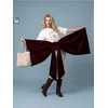 Sinsay - Pamučna oversized majica sa božićnim printom - krem
